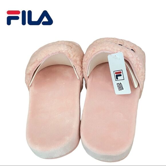 NEW Fila Pink Fuzzy Sport Slide Sandals 9 10 - Picture 4 of 5